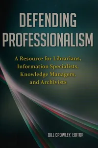 Capa de Defending professionalism