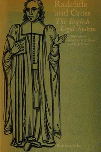 Cover of The English legal system