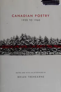 Canadian poetry, 1920 to 1960