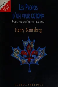 Capa de Les propos d'un "pur coton" por Henry Mintzberg