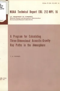 A program for calculating three-dimensional acoustic-gravity ray paths in the atmosphere