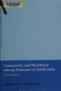 Community and worldview among Paraiyars of south India