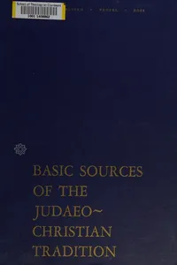 Basic sources of the Judaeo-Christian tradition