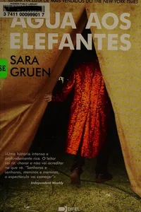 Cover of Água aos elefantes by Sara Gruen