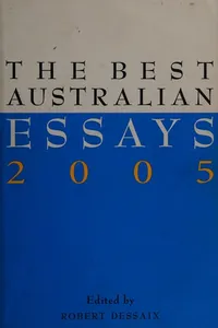 The best Australian essays 2005