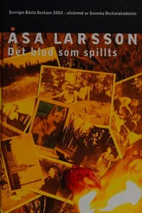 Capa de Det blod som spillts por Åsa Larsson
