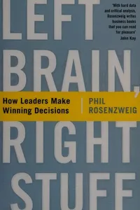 Left brain, right stuff