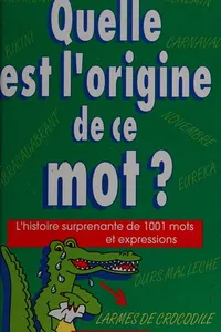 Quelle est l'origine de ce mot?