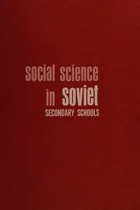 Social science in Soviet secondary schools