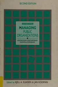 Managing public organizations