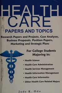 Health care papers and topics
