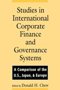 Studies in International Corporate Finance and Governance Systems