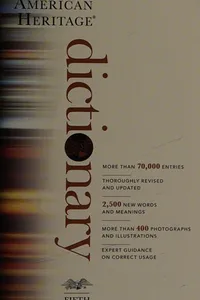 Cover of The American Heritage dictionary by Dell Publishing