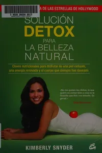 Solucion detox para la belleza natural