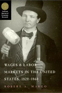 Wages and Labor Markets in the United States, 1820-1860 (National Bureau of Economic Research Series on Long-Term Factors in Economic Dev)