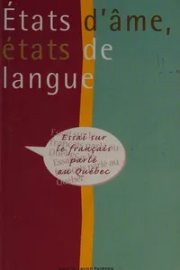 États d'âme, états de langue