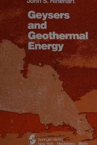 Geysers and geothermal energy