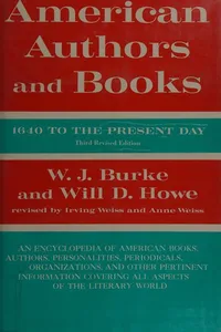 American authors and books, 1640 to the present day