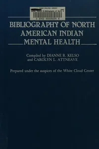 Bibliography of North American Indian mental health