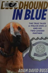 Bloodhound in blue