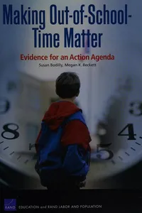 Cover of Making out of school time matter
