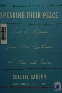 Speaking their peace