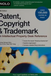 Patent, copyright & trademark
