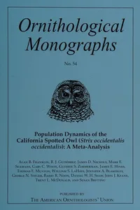 Population dynamics of the California spotted owl (Strix occidentalis occidentalis)