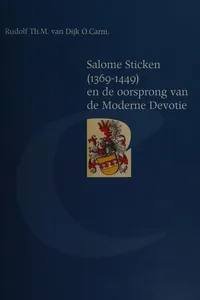 Salome Sticken (1369-1449) en de oorsprong van de Moderne Devotie