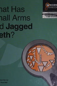 What has small arms and jagged teeth?