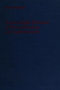 Russian-English dictionary of electrotechnology and allied sciences