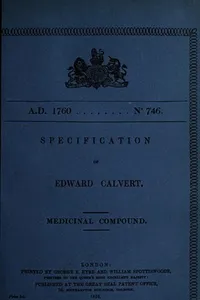 Specification of Edward Calvert