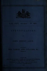Specification of John Henry Lock