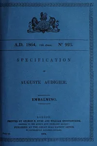 Specification of Auguste Audigier