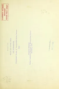 Boston : health and welfare areas and neighborhoods