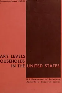 Dietary levels of households in the United States, spring 1965