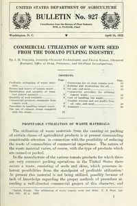 Commercial utilization of waste seed from the tomato pulping industry