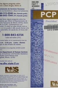 Datos que usted debe saber PCP (Fenciclidina)