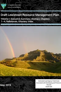 Draft Lewistown resource management plan and environmental impact statement, Montana