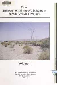 Final environmental impact statement for the ON Line Project