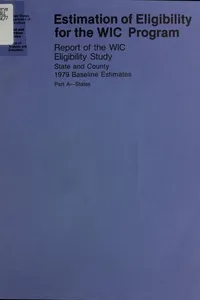 Estimation of eligibility for the WIC program