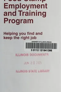Food Stamp Employment and Training Program
