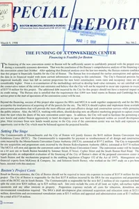 The funding of a convention center