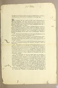 La Regencia del Reyno se ha servido dirigir al señor secretario de Estado y del Despacho de la Gobernacion de la Peninsula el decreto que sigue