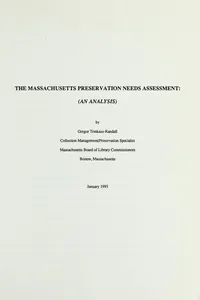 Massachusetts special collections directory