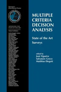 Capa de Multiple criteria decision analysis