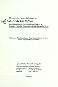 Restructuring through budget cuts is ... No substitute for reform