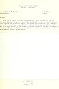 Study of dynamic rigidity of marine sediments and study of upper ocean turbulence as related to acoustic measurements