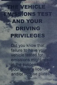 The vehicle emissions test and your driving privileges