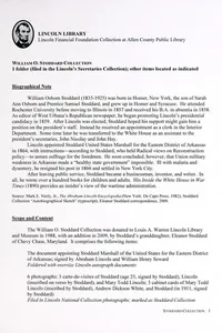 William O. Stoddard collection